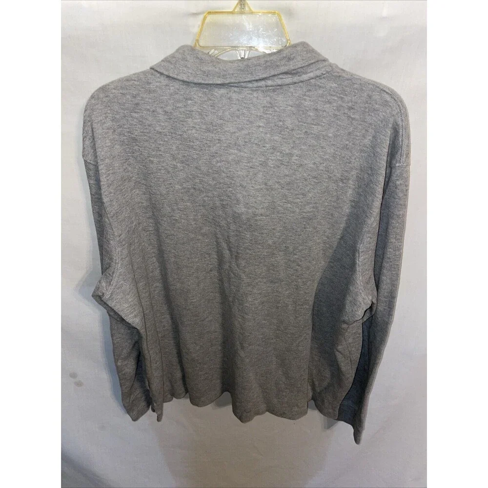 Polo Ralph Lauren Estate Rib Men’s Flesh Pony Sweat Shirt Sz XL Gray Athleisure